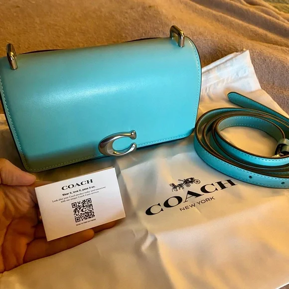 Coach Bandit Crossbody Bag in Faded Blue - Picture 3 of 6